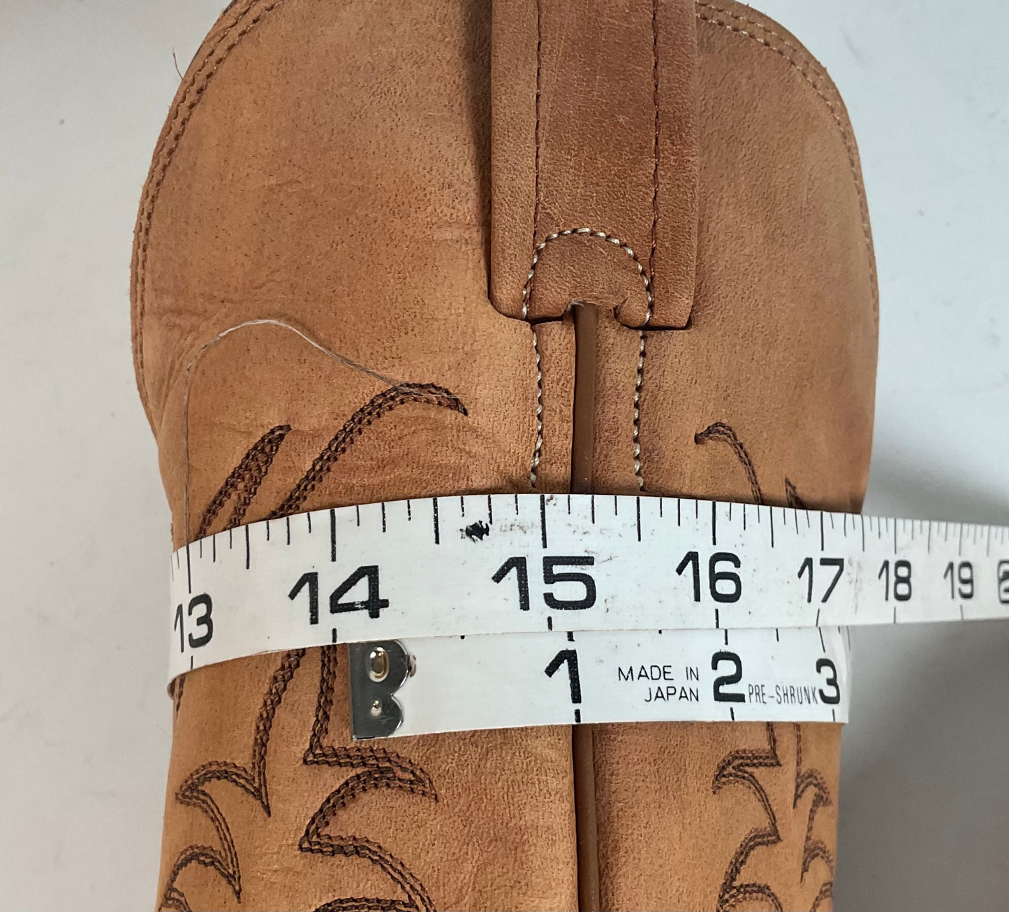 Nocona Wildebeest Wingtip Cowboy Boots Men’s 8.5 D USA Made Exotic Suede