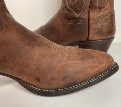 Vintage Tony Lama Cowboy Boots | Bay Apache Cowhide | Men’s 10.5 D