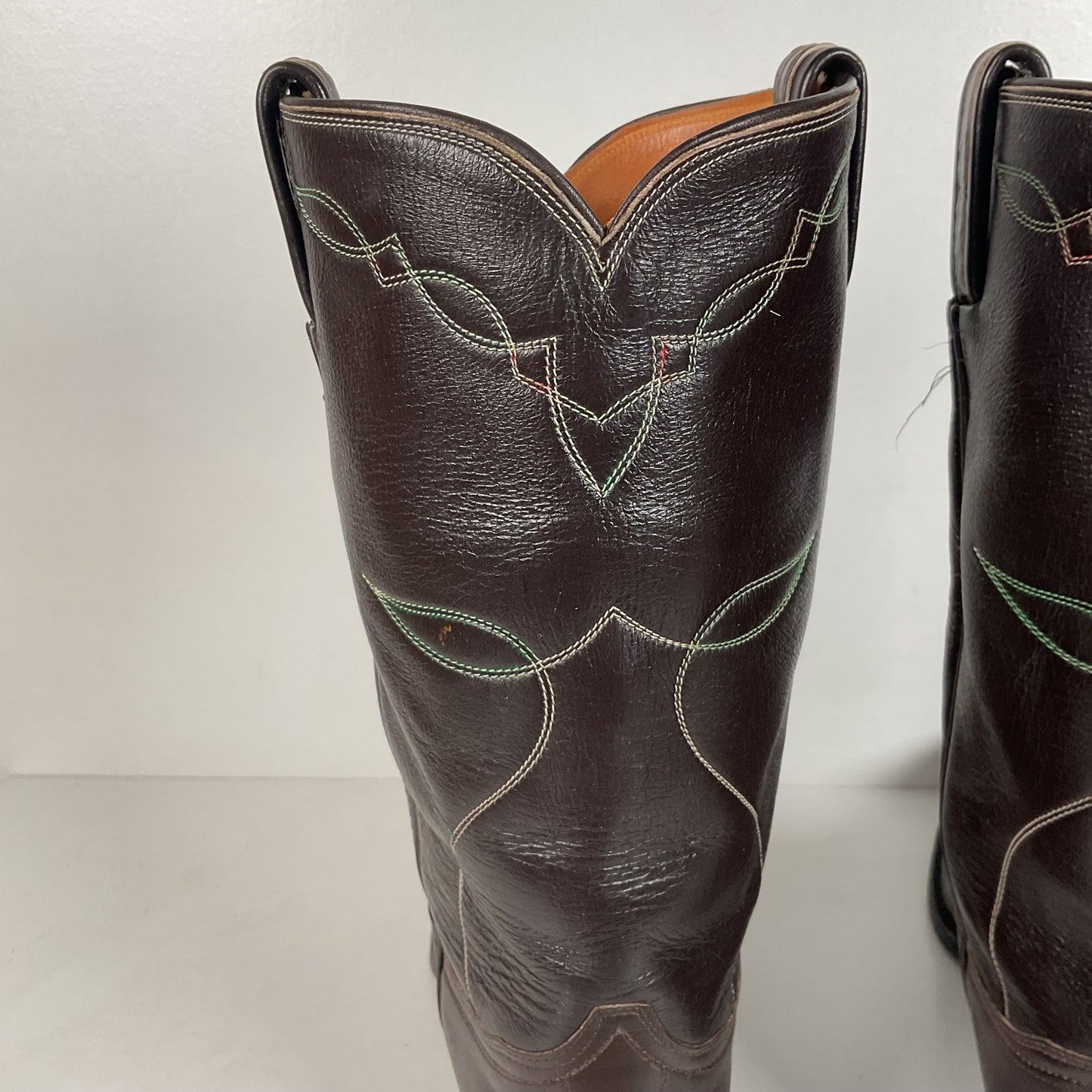 Vintage Tony Lama Buffalo Calf Cowboy Boots | 1960s-1970s | Narrow | Men’s 11 B