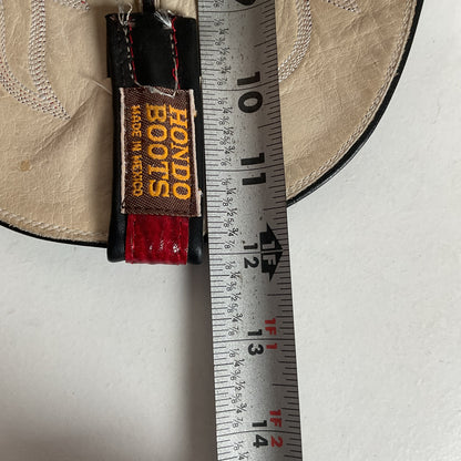 Vintage Hondo Shark Skin Cowgirl Boots 7.5 B Exotic Cherry Red