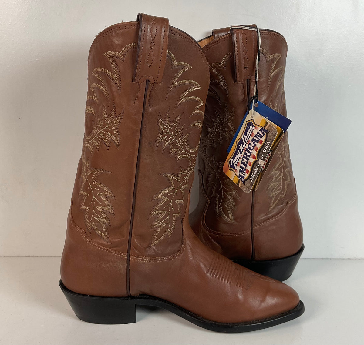 Tony Lama Kango Stallion Calf Cowboy Boots | USA Made | Men’s 9 D