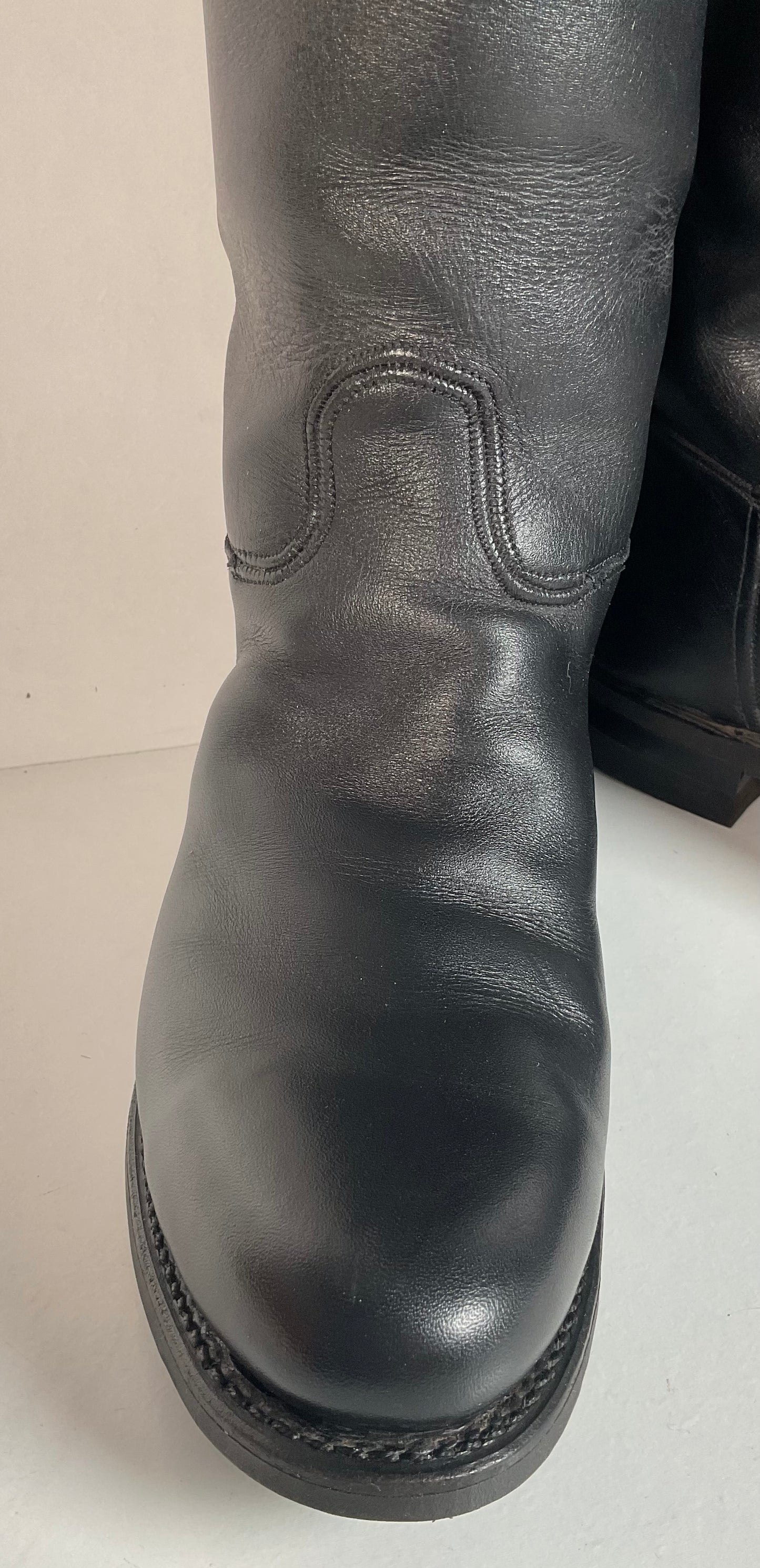 Dehner Women’s Stock Riding Dress Boots 7.5 C USA Made Cloth Pull