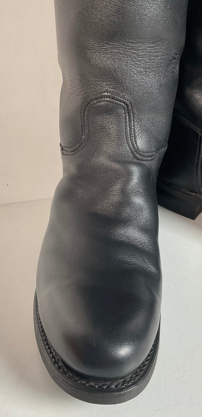 Dehner Women’s Stock Riding Dress Boots 7.5 C USA Made Cloth Pull