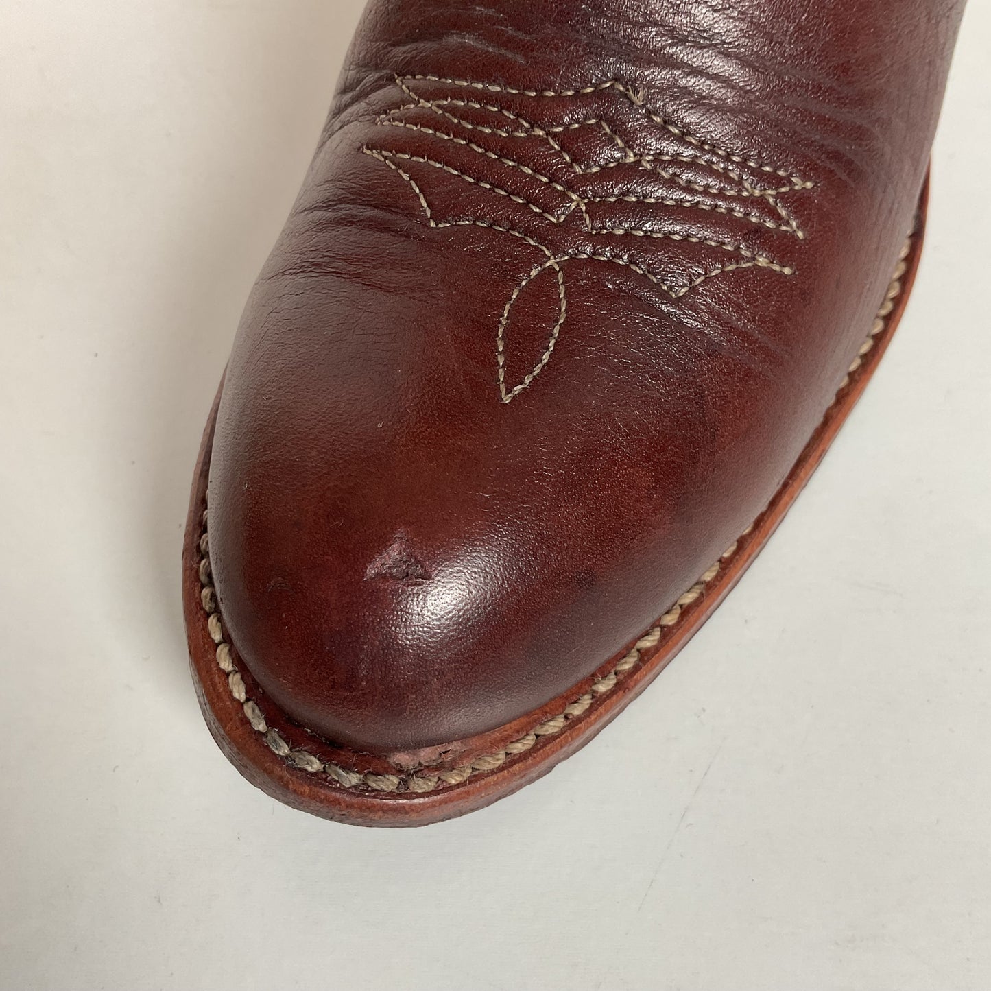 Vintage Dingo Acme Tulip Cowgirl Boots 6 M Tooled USA Made