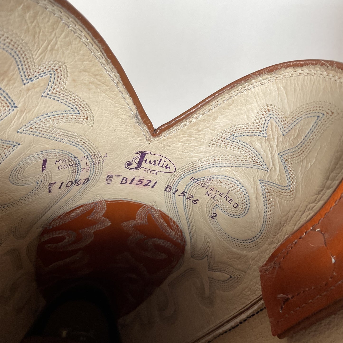 Vintage Justin Redwood Cowboy Boots | USA Made | Men ‘s 10.5 D