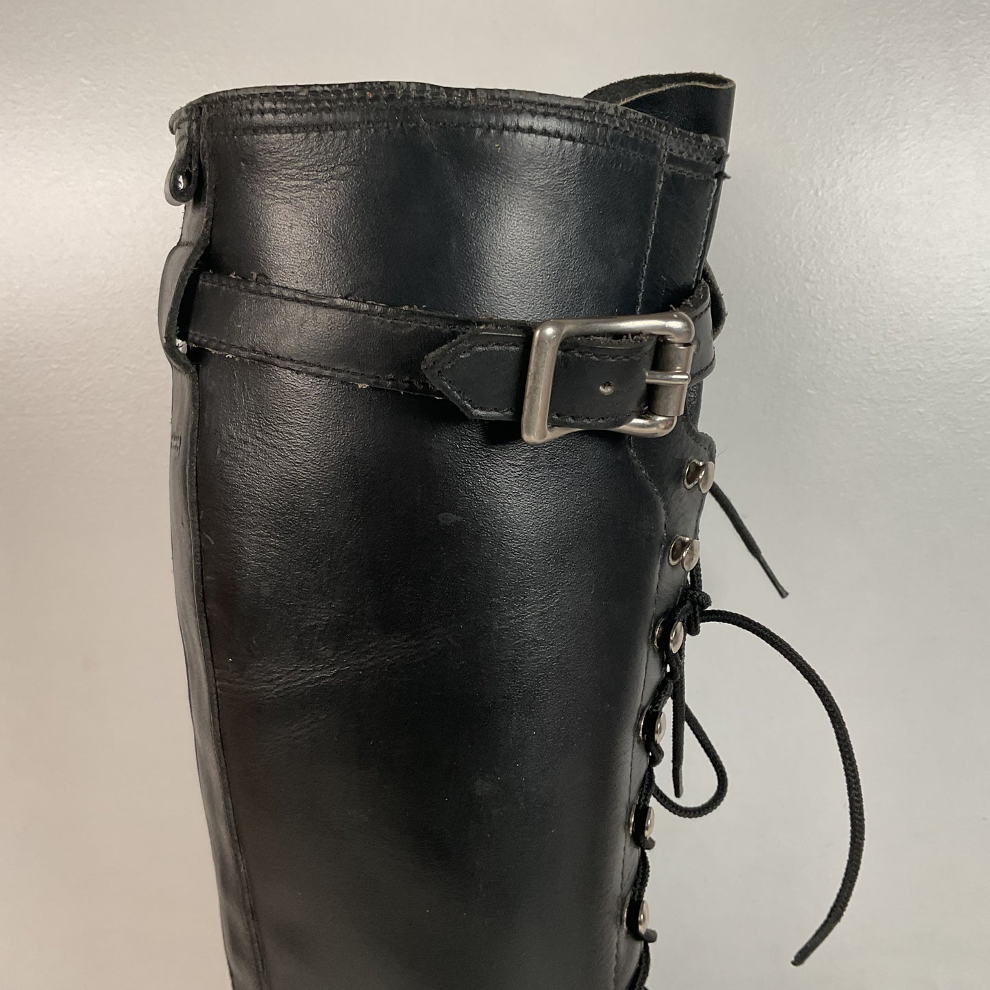 Vintage Harley Davidson Tall Lace Up Boots | USA Made | Men’s 8 | Women’s 9