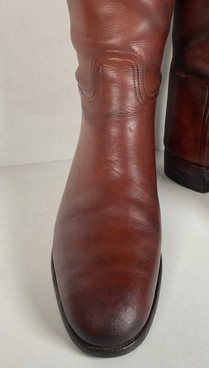 Vintage Peal & Co Polo Riding Boots | Wooden Form | Vanderbilt | King George