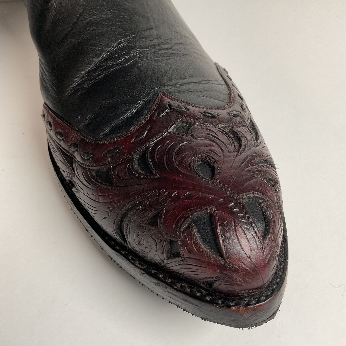 Tres Outlaws Custom Cowboy Boots | Tooled Wingtip Triad | Men’s 16 E