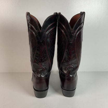 Vintage Lucchese Santini Goat Cowboy Boots | USA Made | Seville | Men’s 9 D