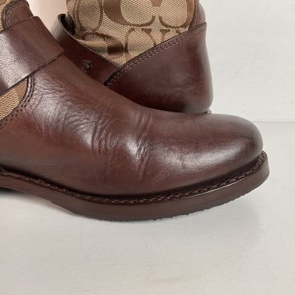 Frye for Coach Veronica Canvas Boots | Shorty | Engineer | 8 B