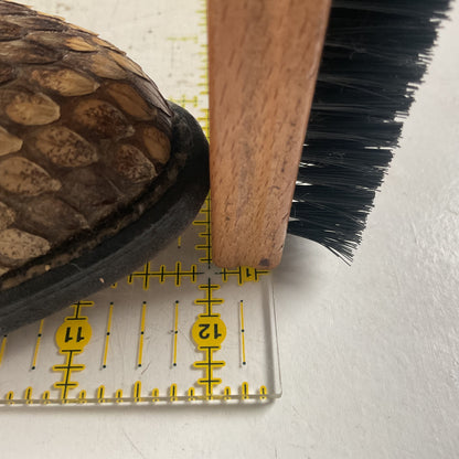 Diamondback Rattlesnake Cowboy Boots | Custom Made | Collar Overlay | Men’s 10 B