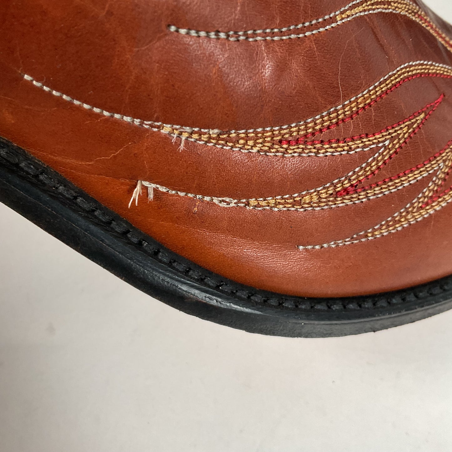 Dan Post For Code West Tooled Cowboy Boots Men’s 10 M USA Made Inlays