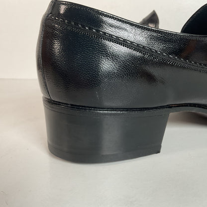 Vintage Florsheim Designer Collection | Apron Toe Loafers | 1970s | Black | 12 B