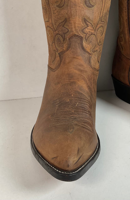 Vintage Justin Bay Apache Cowboy Boots 12 EE USA Made