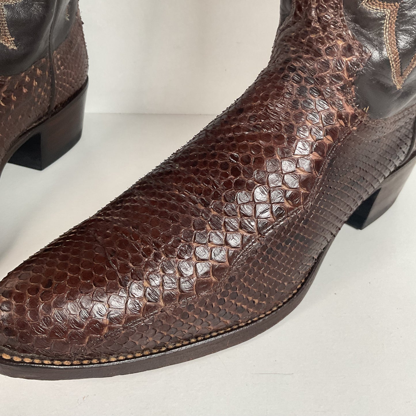 Vintage Dan Post Snakeksin Cowboy Boots | Exotic | USA Made | Men’s 9.5 D
