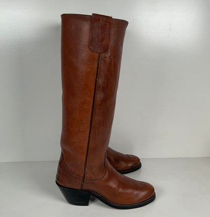 Vintage Olathe Tall Top Buckaroo Boots | USA Made | Men’s 5 B | Women’s 6