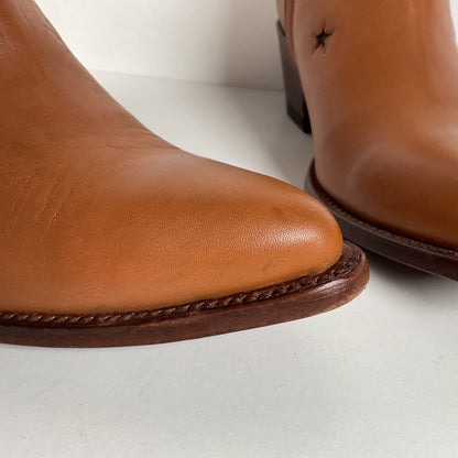 Ranch Road Pee Wee Cowboy Boots | Tooled Desert Inlay | Men’s 8.5 | Women’s 9.5