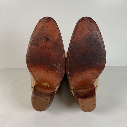 Vintage Siete Leguas Cowboy Boots | 1970s | Blonde Calfskin | Men’s 10 EE