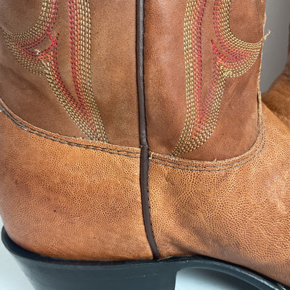 Justin Elephant Cowboy Boots 9.5 D Exotic USA Made Exotic