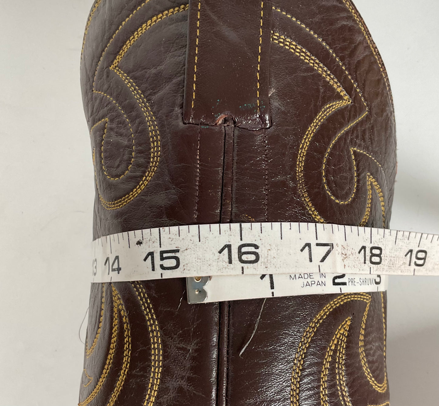 Vintage Eel Skin Cowboy Boots | Exotic | Butterscotch | Narrow | Men’s 11.5 B