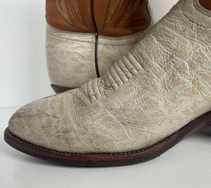 Vintage J. Chisholm Antelope Cowboy Boots | Exotic | USA Made | Men’s 9.5 D