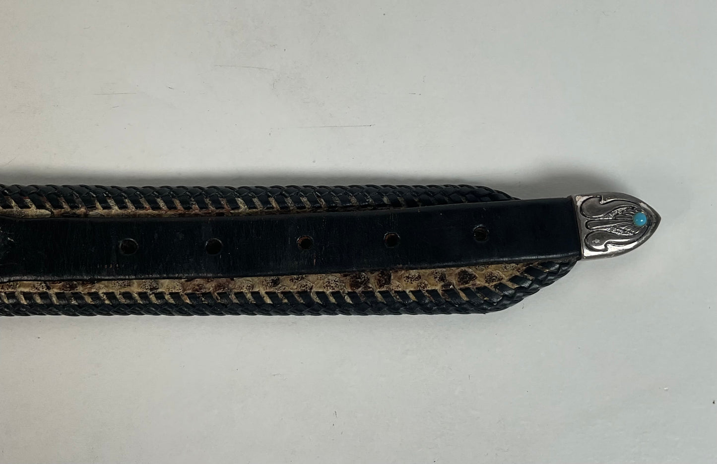 Custom Timber Rattlesnake Cowboy Belt |Canebrake | Braided | Snake Skin
