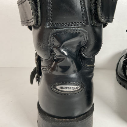 Underground England Gladiator Boots | Quintuple Buckle | UK 10 | US 11