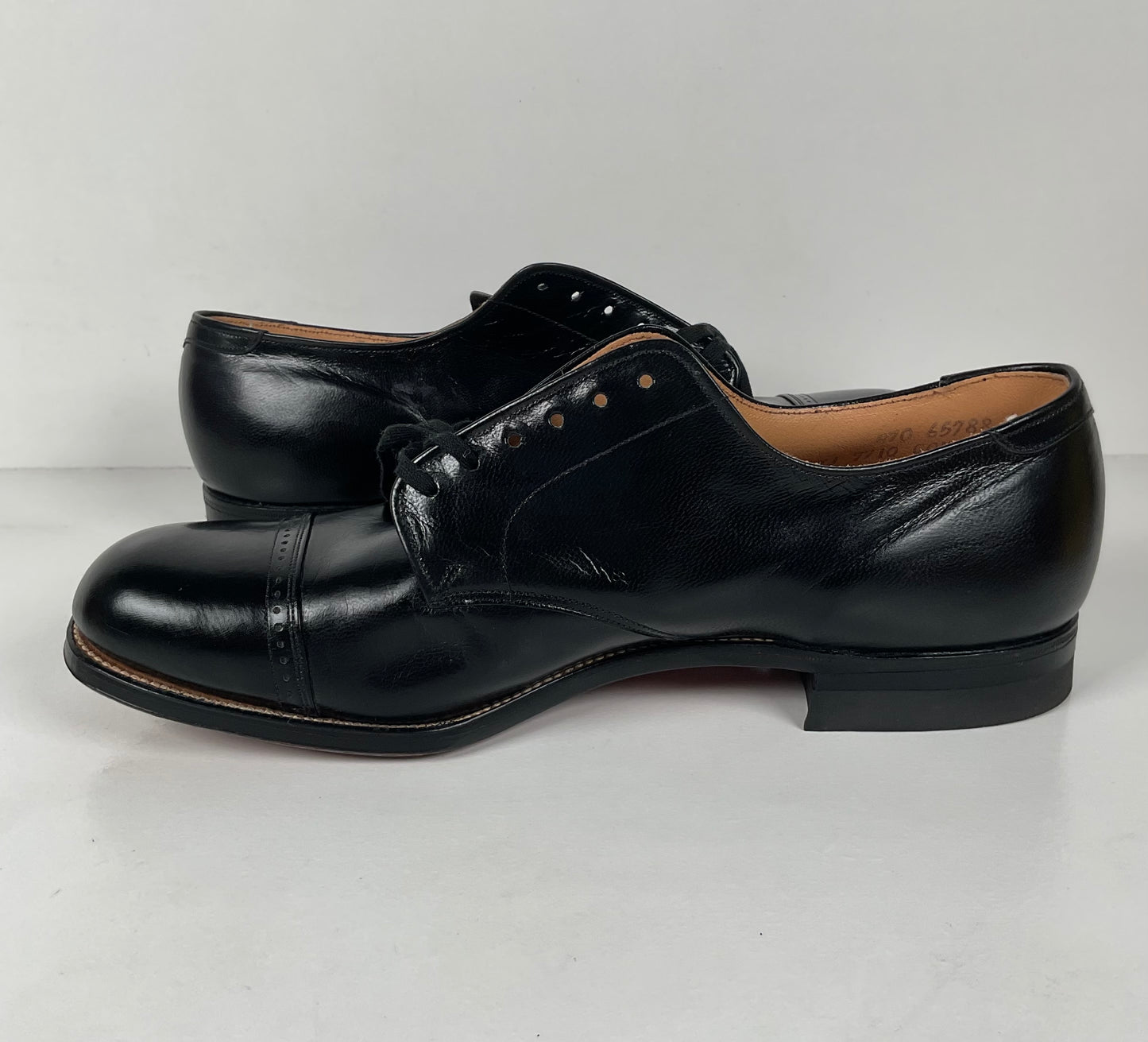 Vintage Cap Toe Derby Shoes | Connolly | 1950s | Men’s 7 E