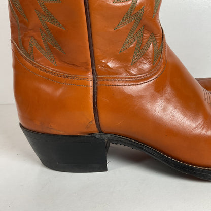 Vintage Justin Fort Worth Cowboy Boots | X Toe | 1960s-1970s | Men’s 9 D