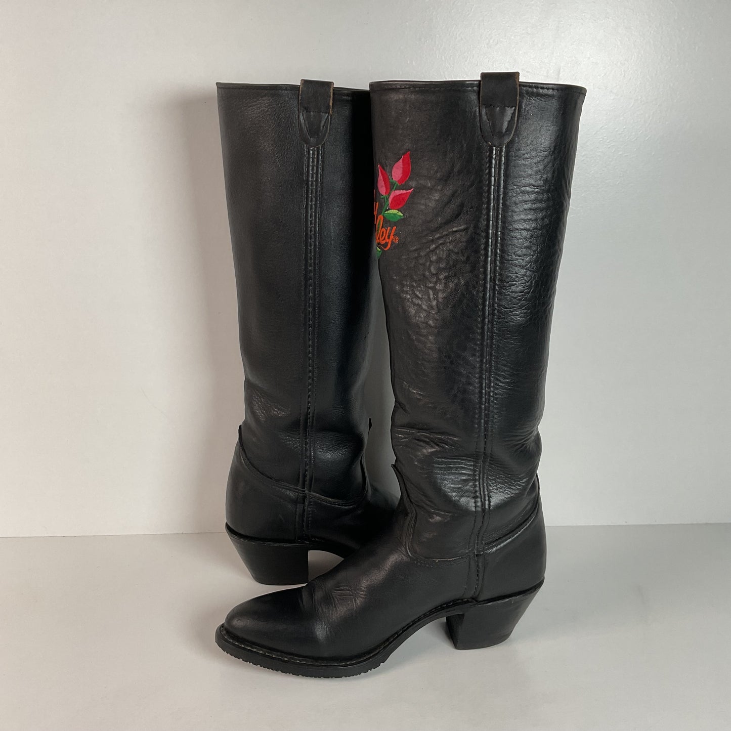 Lady Harley Davidson Motorcycle Boots | Tall | USA Made | Black | Women’s 7 M