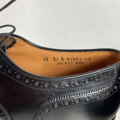 Vintage Johnston Murphy Oxford Shoes | USA Made | Classic Black | Men’s 12 D