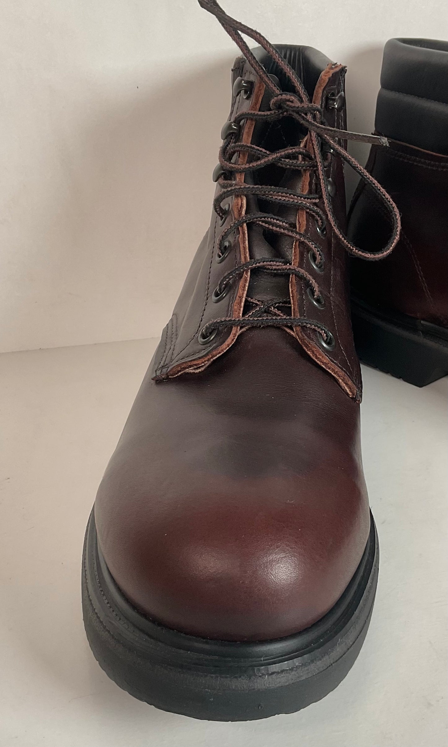 Vintage Red Wing Brown Leather Steel Toe Work Boots 12 B Style 2245 USA Made