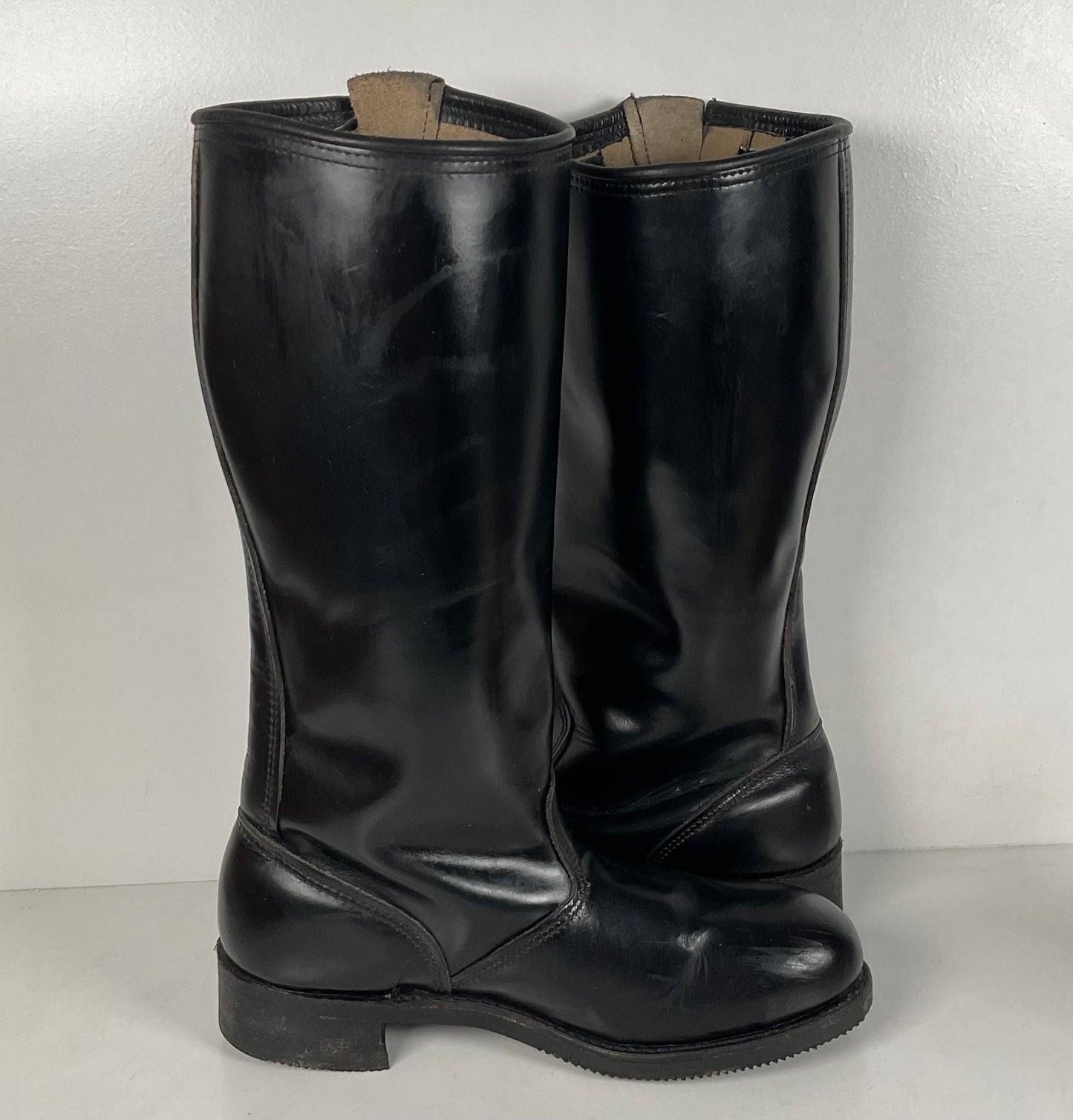 Vintage Harley Davidson Tall Patrol Boots | Glossy | Engineer | Men’s 11
