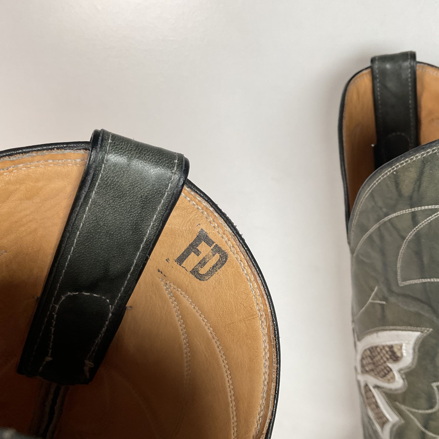 Vintage Justin Butterfly Cowgirl Boots | Snakeskin Inlay | USA Made | Women’s 5 B