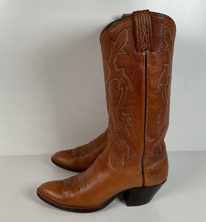 Vintage Dan Post Bullhide Cowgirl Boots | USA Made | Extra Narrow | Women’s 7 A