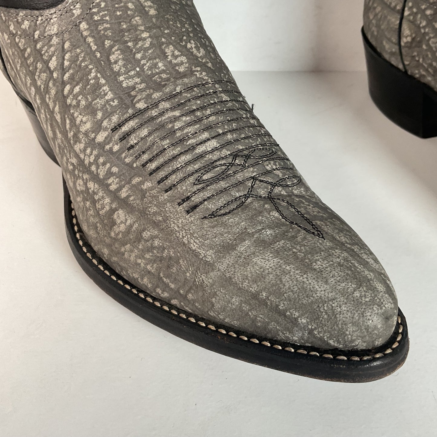 Vintage J. Chisholm Sueded Cowboy Boots | USA Made | 10 EE