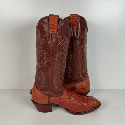 Alberta Boot Company | Alligator Cowboy Boots | Tail Cut | Men’s 9 EE