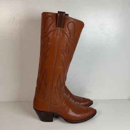 Jack Rowin Custom Cowboy Boots Men’s 9.5 Tall Stove Top Buckaroo