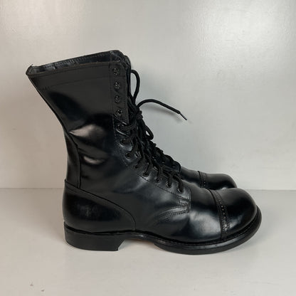 Vintage Double H Cap Toe Jump Boots 10.5 D USA Made Old School Panco Soles