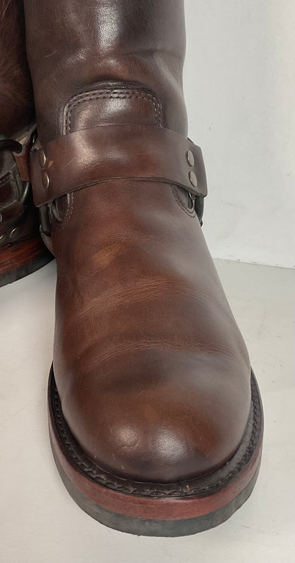 Frye John Addison Harness Boots 8 M USA Made Style 86167