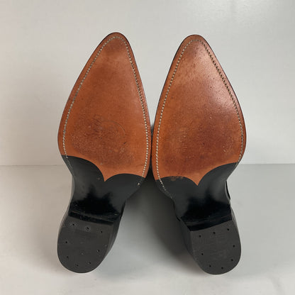Vintage Justin Algonquin Toe Cowboy Boots | Fort Worth Label | Exotic | 1960s | Men’s 7.5
