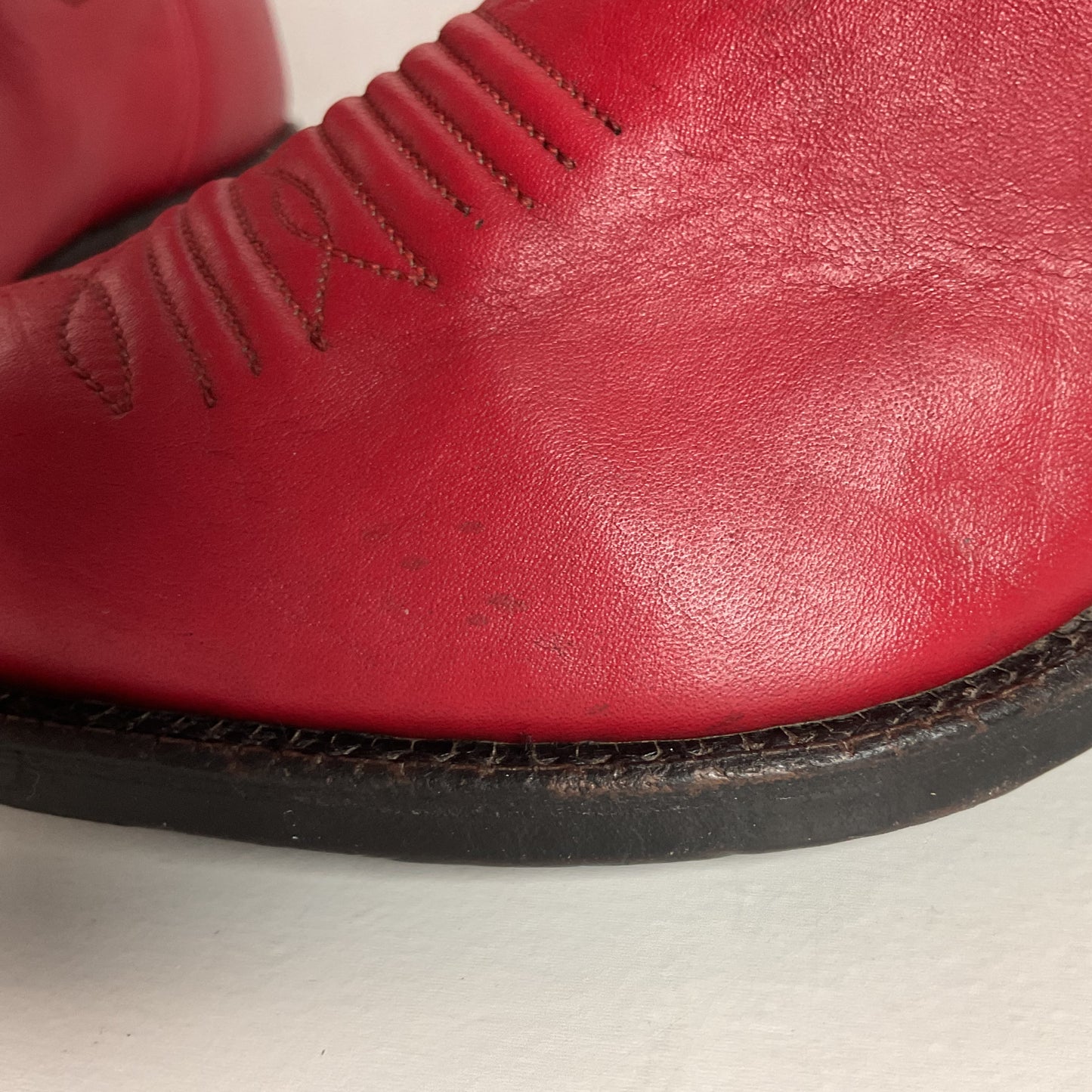 Vintage Sanders Cowgirl Boots | Ruby Red | Women’s 6.5 B