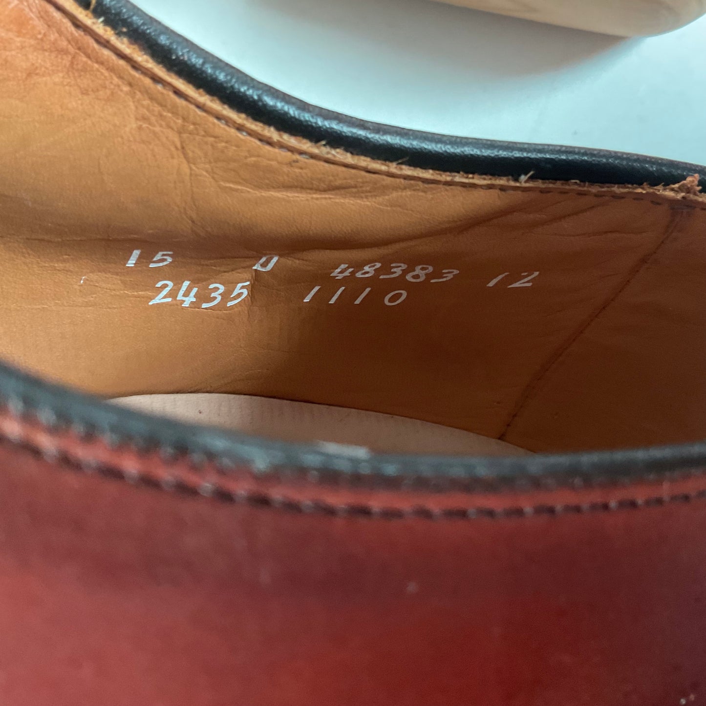 Allen Edmonds Garner Monk Strap Loafers 15 D USA Made Burnished Calf Skin