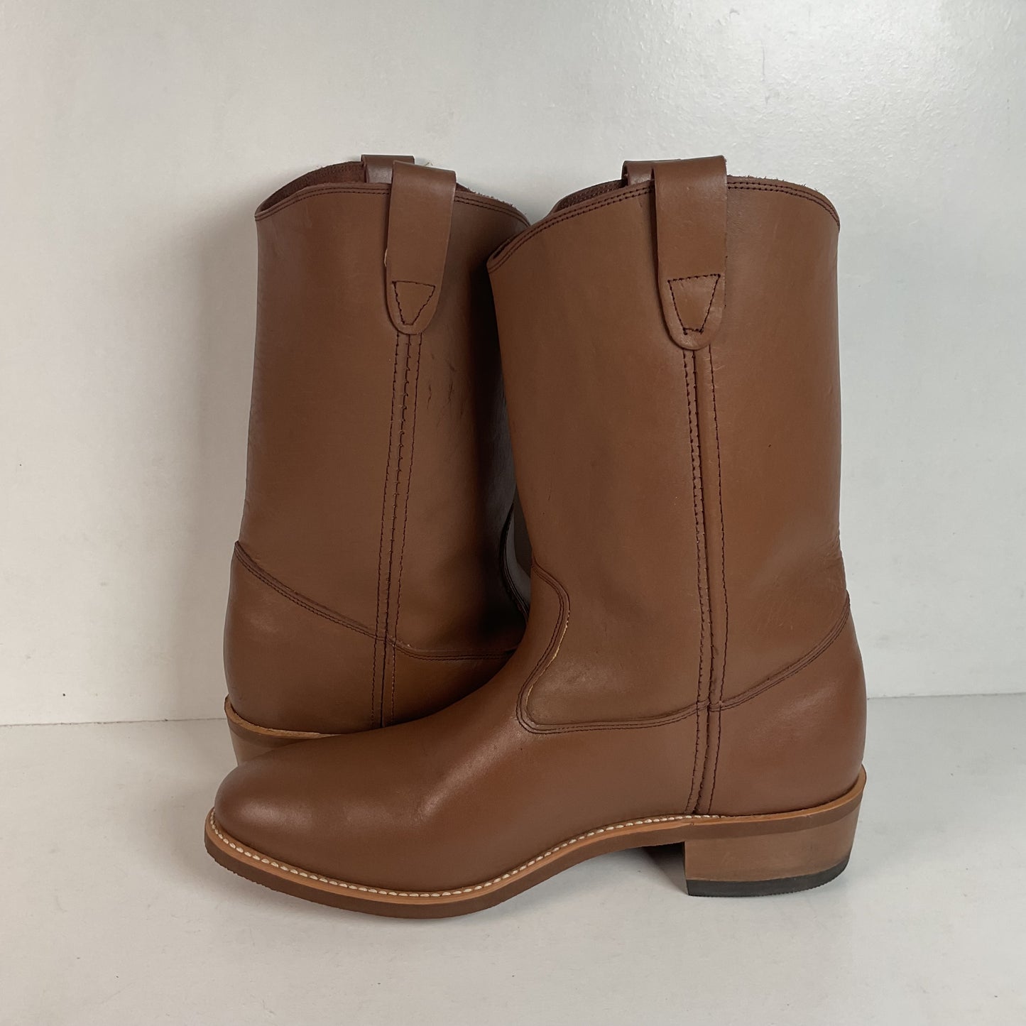 Vintage Double H Ranchwell Wellington Boots 12 D USA Made Pull On