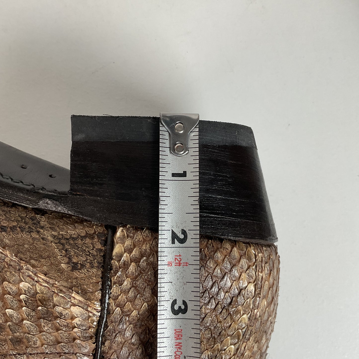 Vintage Abilene Diamondback Rattlesnake Cowboy Boots 10 D USA Made Snakeskin