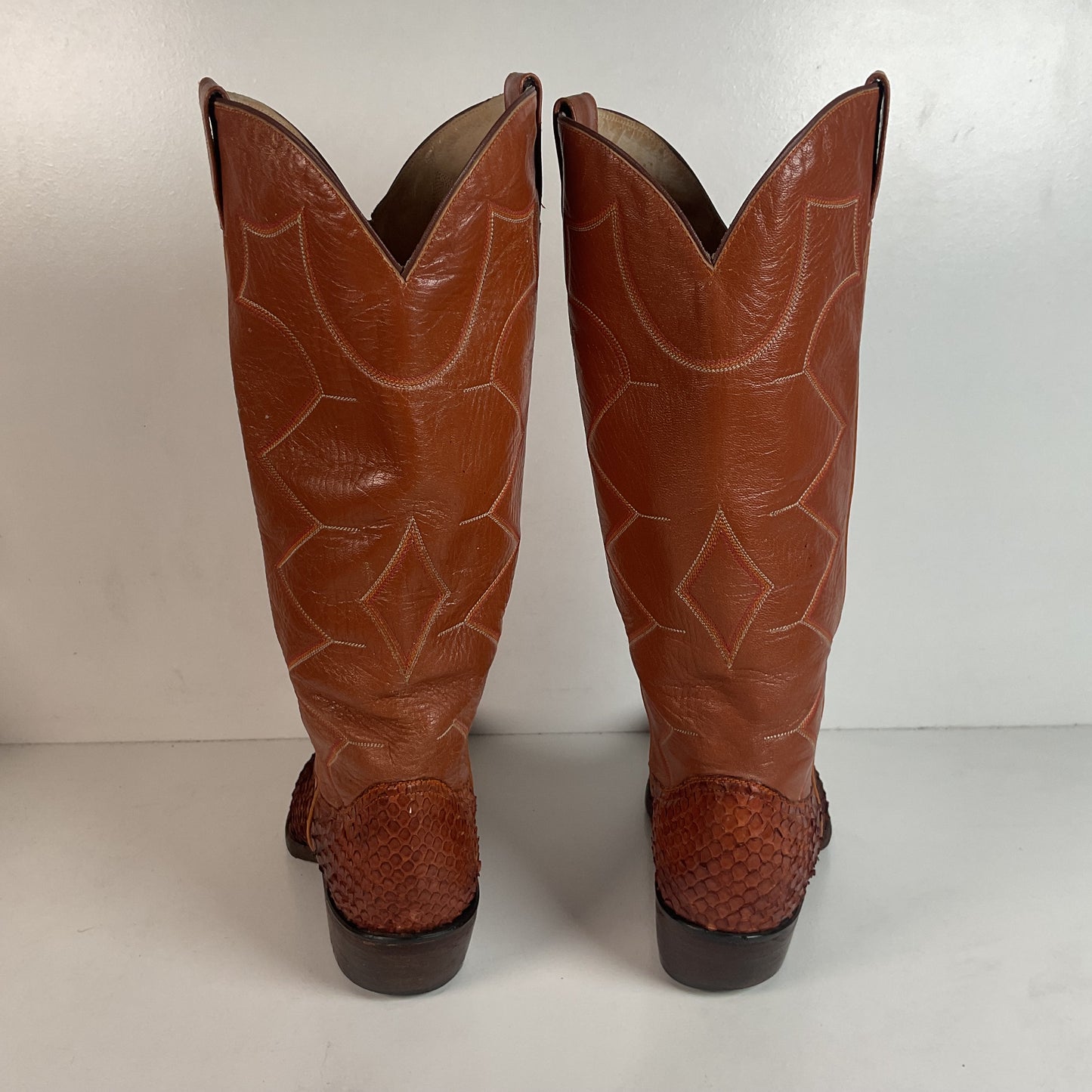 Exotic Anaconda Snakeskin Cowboy Boots Mexico 28.5 | US Men’s 10.5