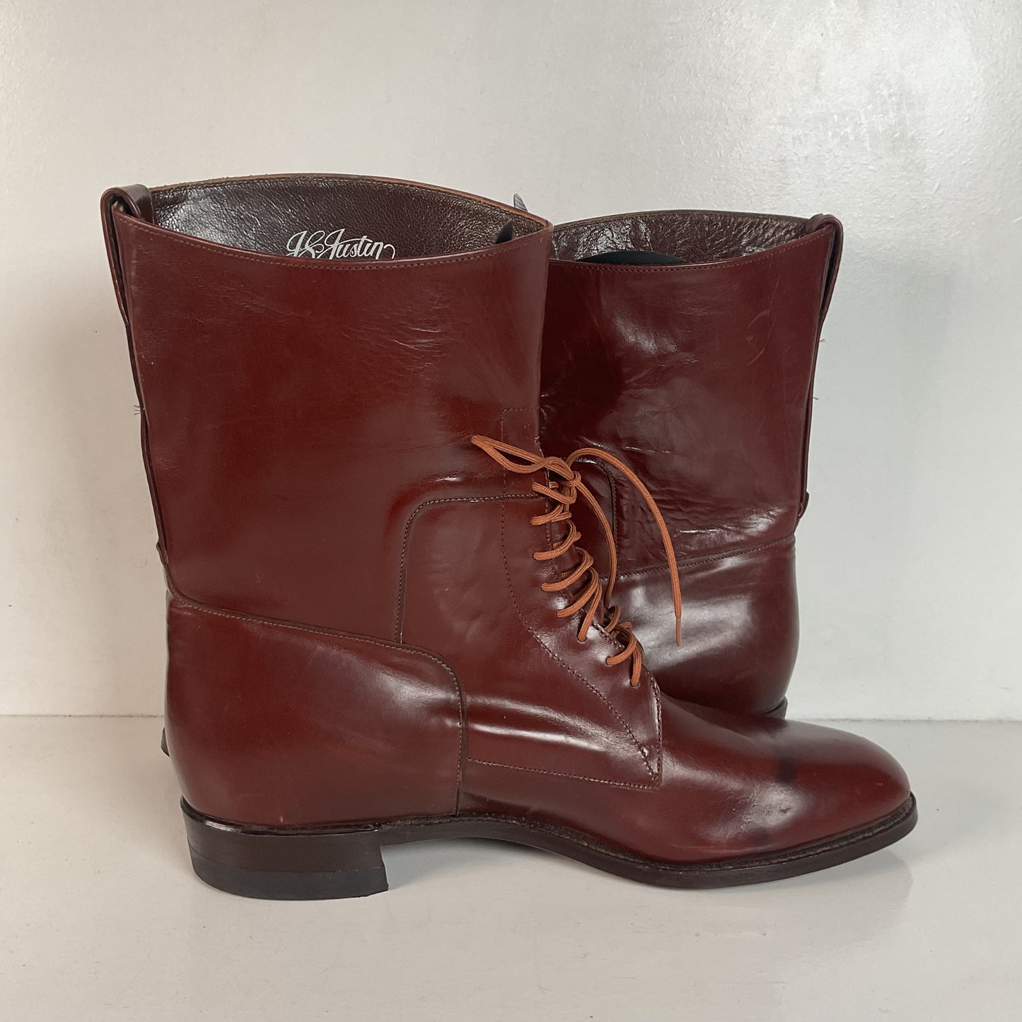 Vintage Justin Jodhpur Lace-Up Boots | Military Style | USA Made | Men’s 12 B