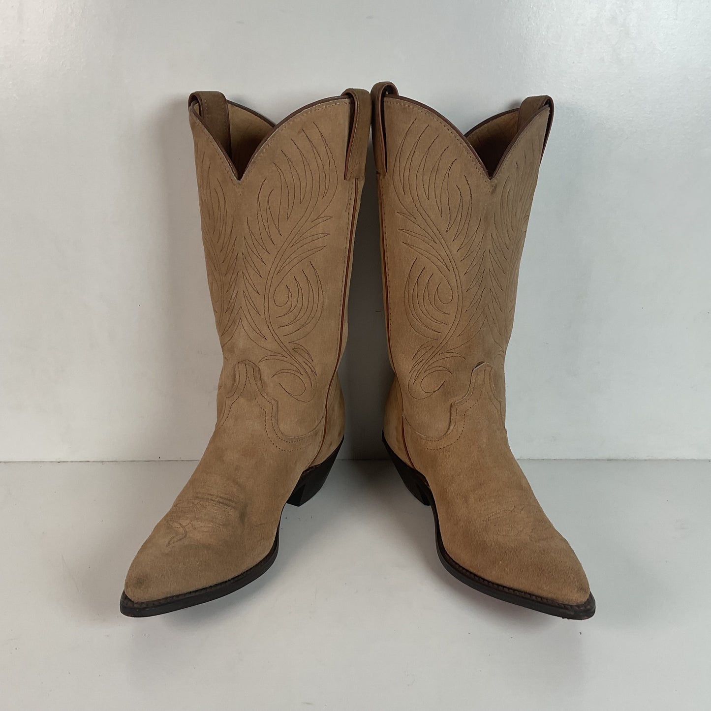 Vintage Women’s Rough Out Suede Cowgirl Boots 8 M USA Made