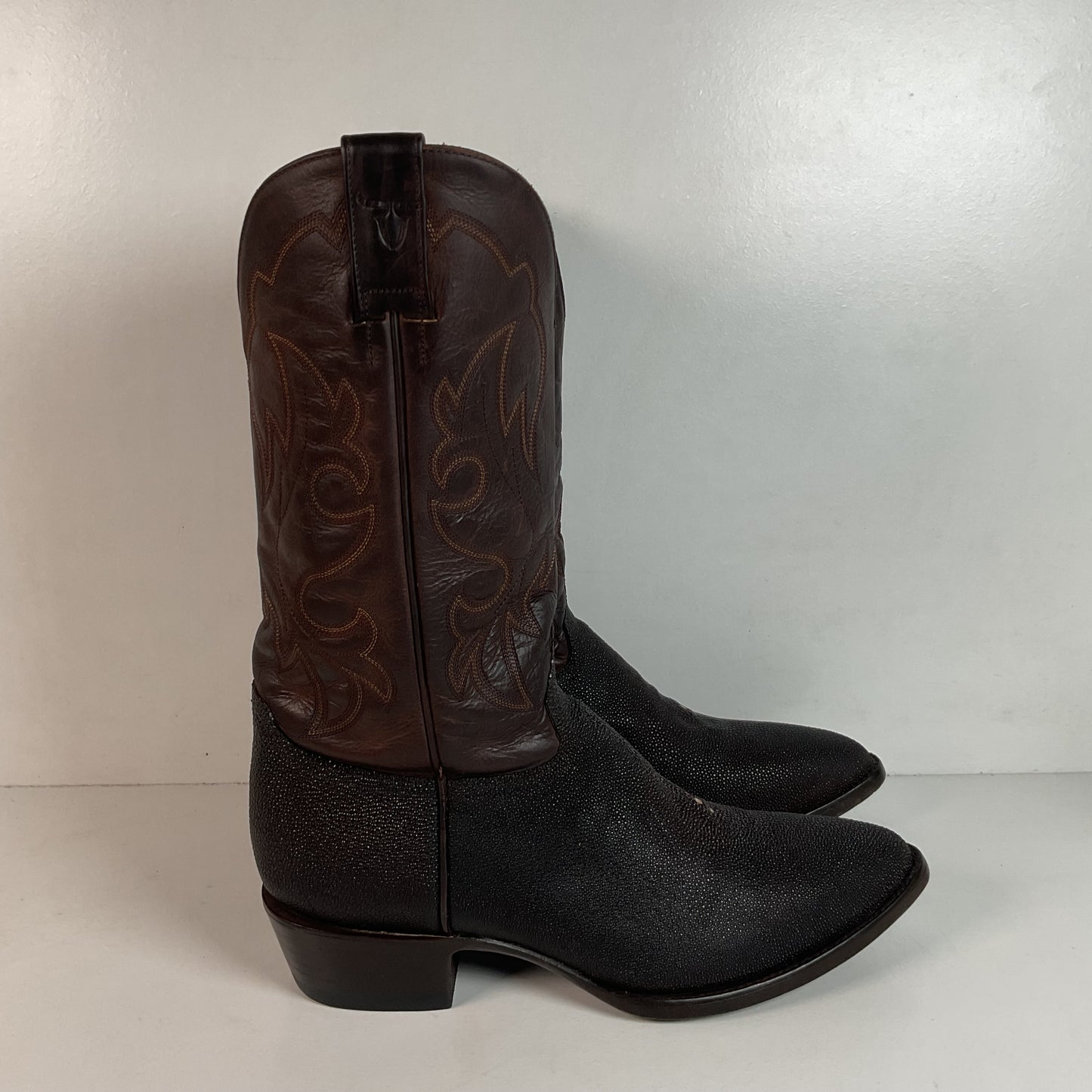 Alvies Rickshaw Stingray Cowboy Boots 10.5 E Exotic