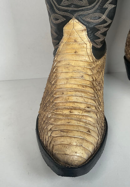 Cowtown Bias Cut Rattlesnake Cowboy Boots | Western Diamondback | Men’s 10 D